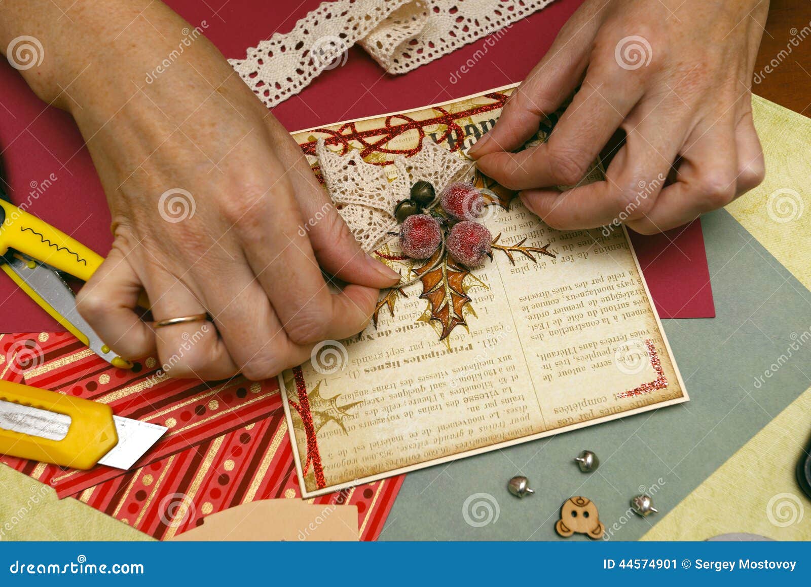 Scrapbooking stock image. Image of reel, elements, decorating 44574901