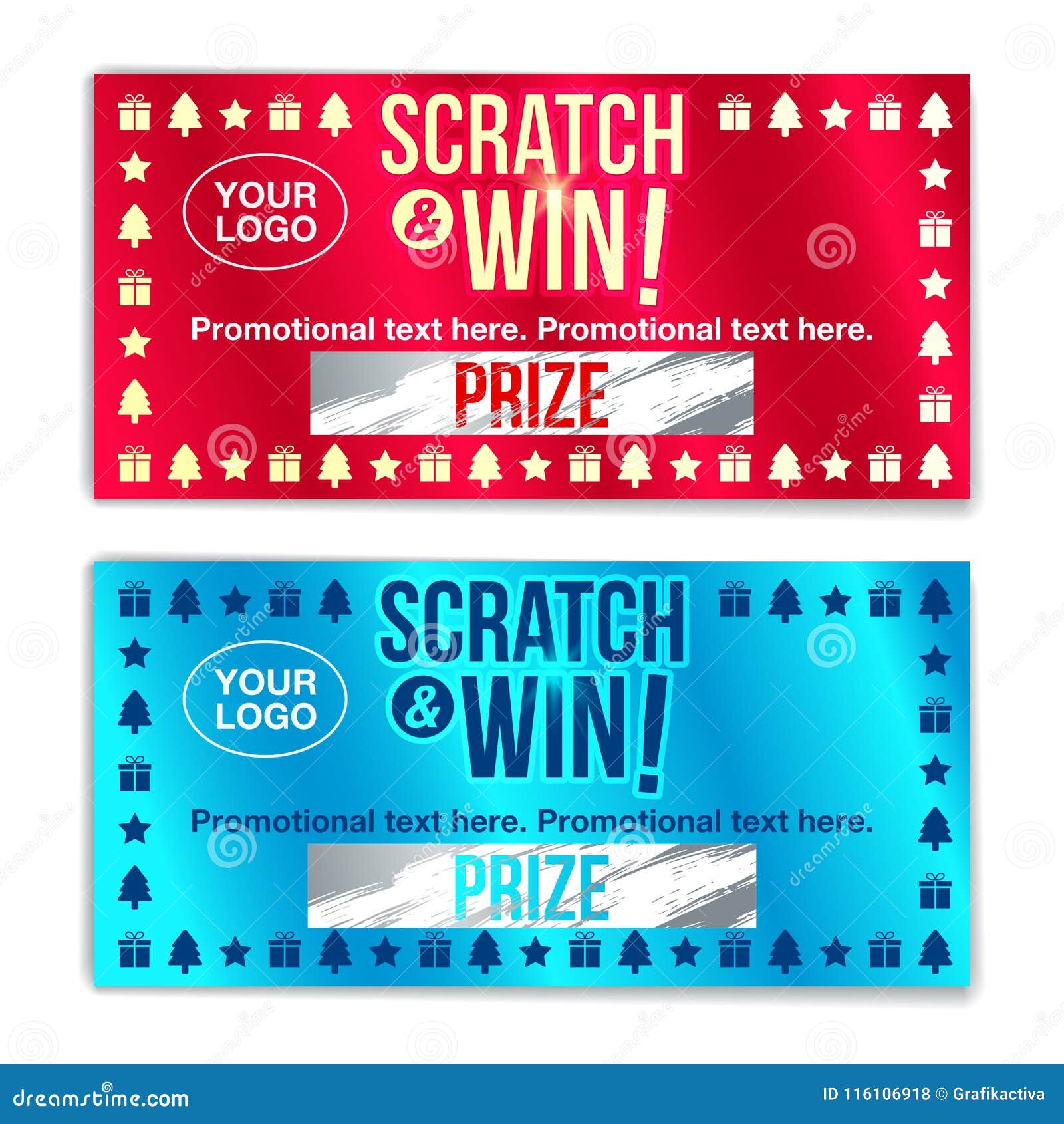 scratch card game and win. with effect from scratch marks. with