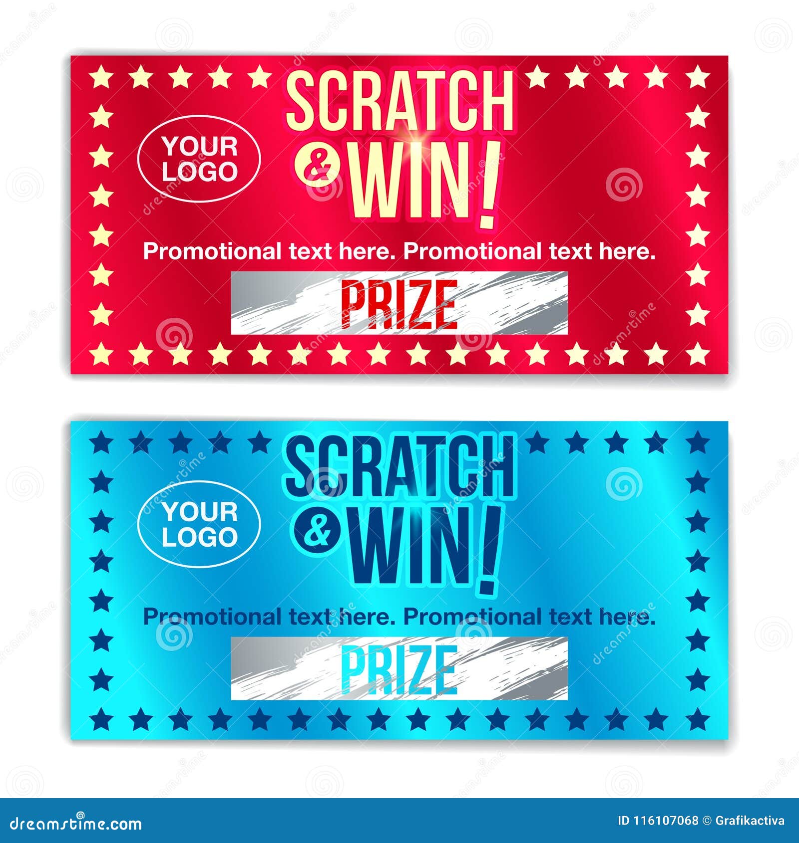 Scratch Card Game And Win With Effect From Scratch Marks Stock Vector Illustration Of Effect Game