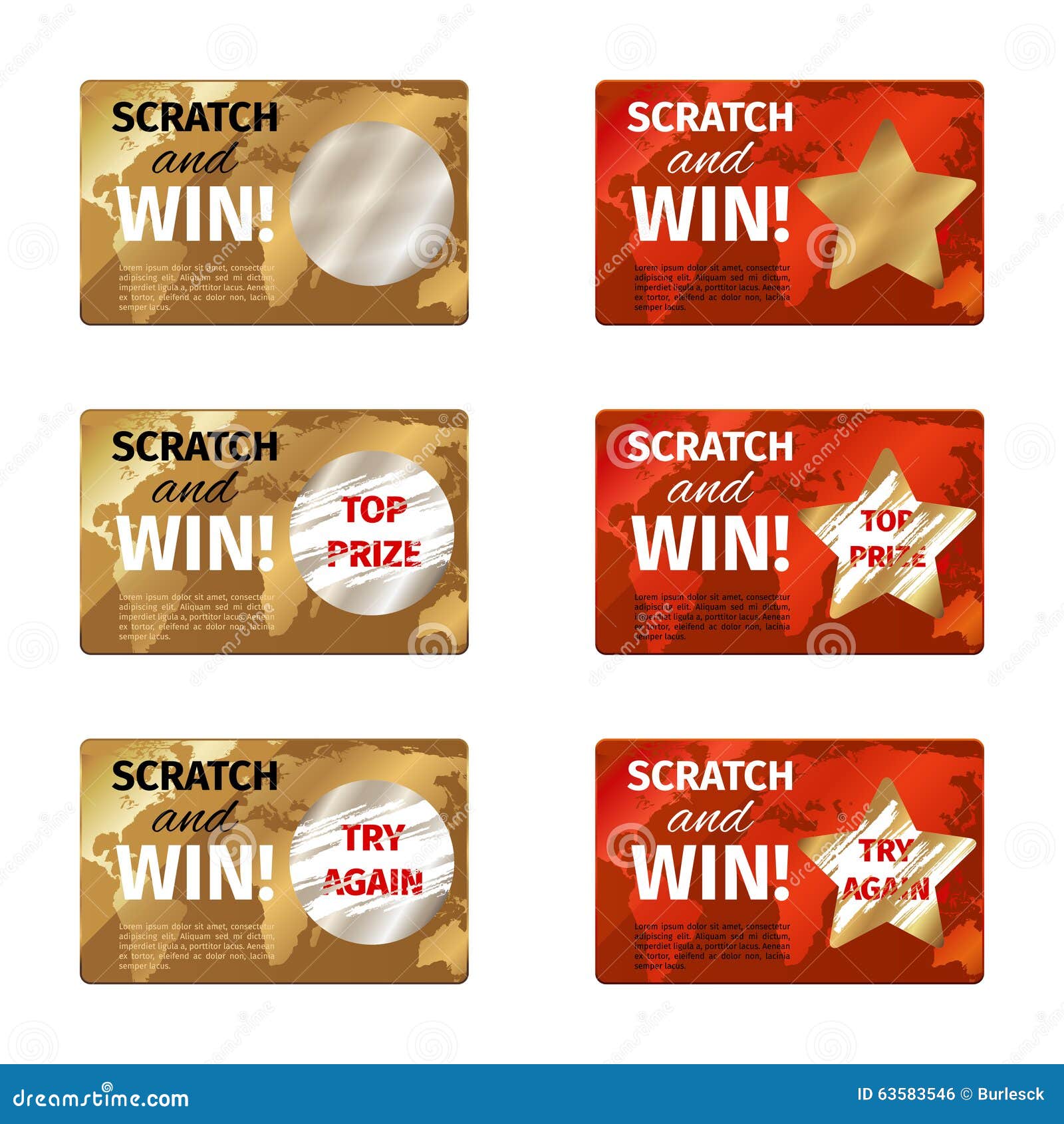 scratch card   template