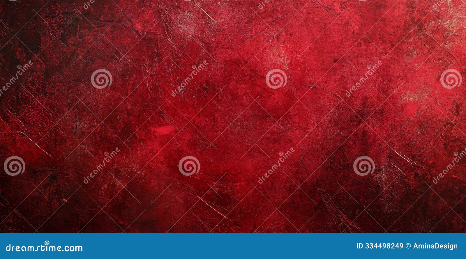 scratched bright red paint on a gloomy grunge background, creating a striking visual contrast