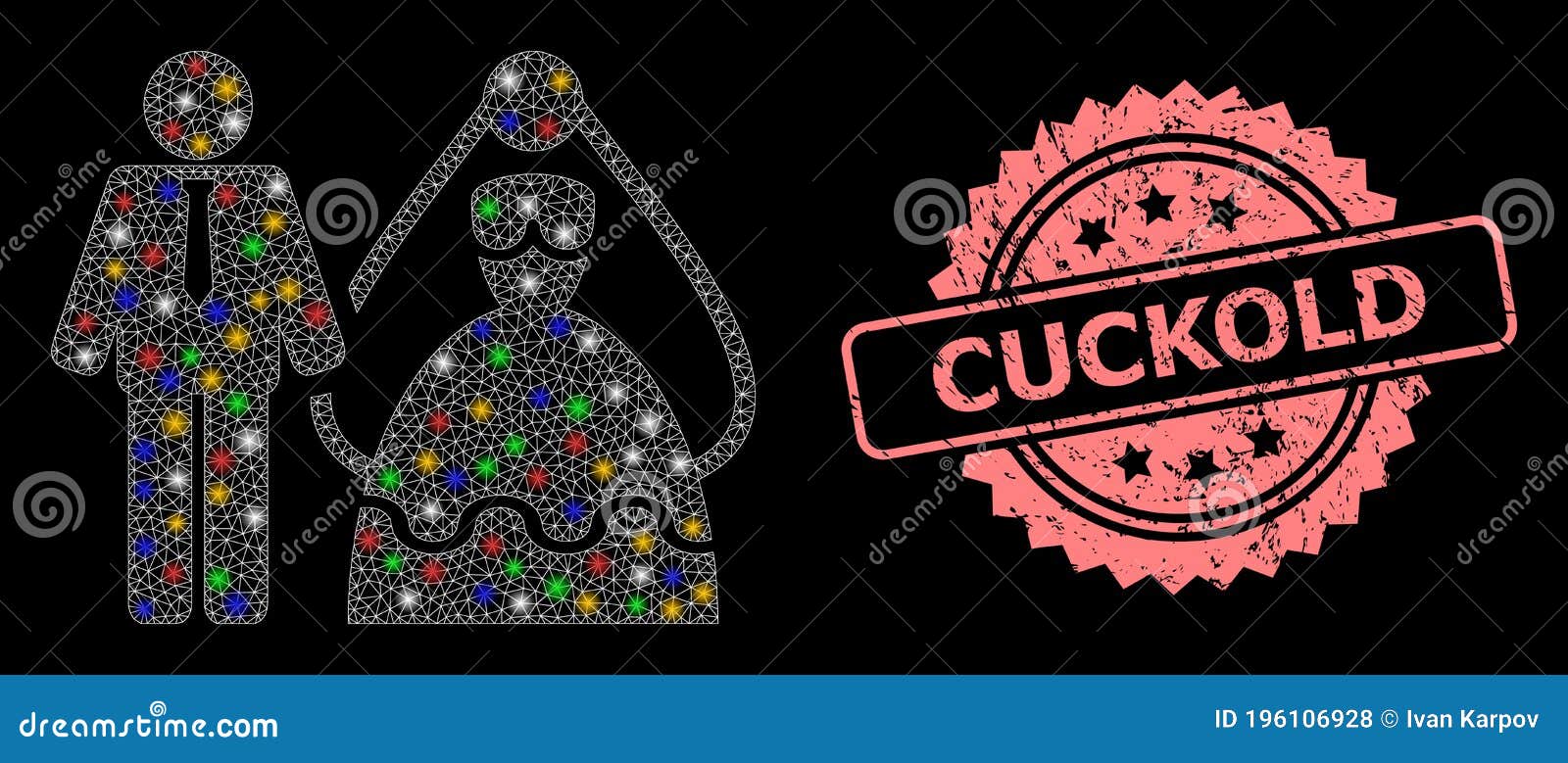 Cuckold Couple Stock Illustrations