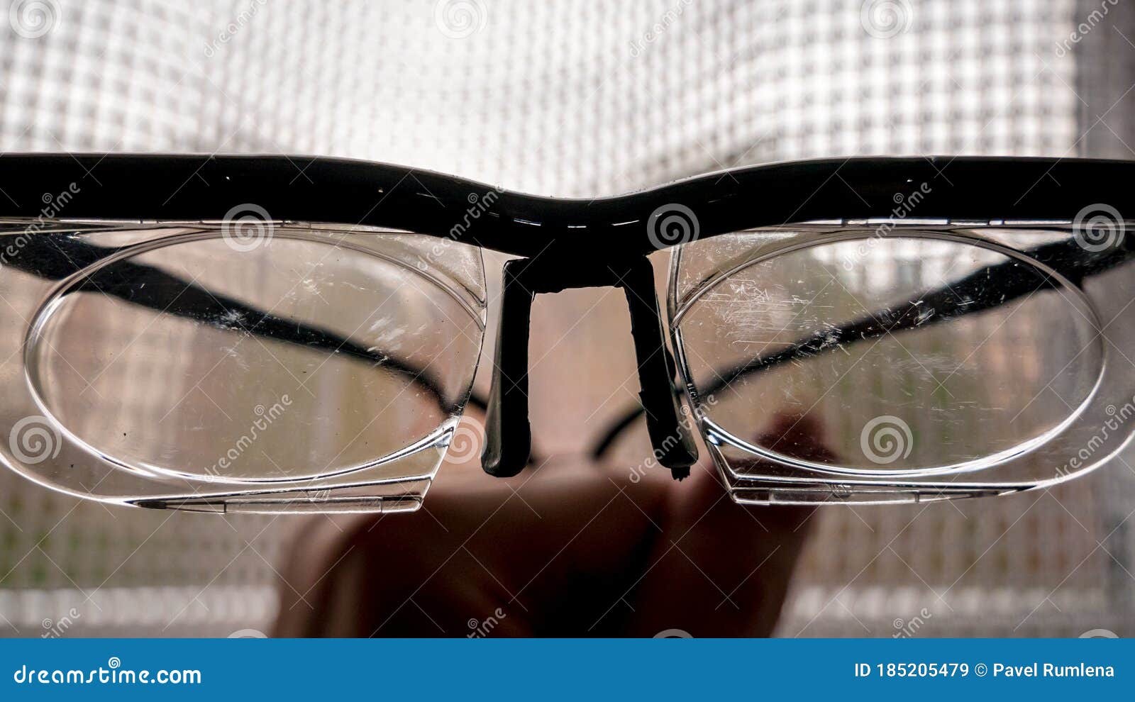 Scratched Lenses on Glasses Stock Image Image of eyeglasses, broken