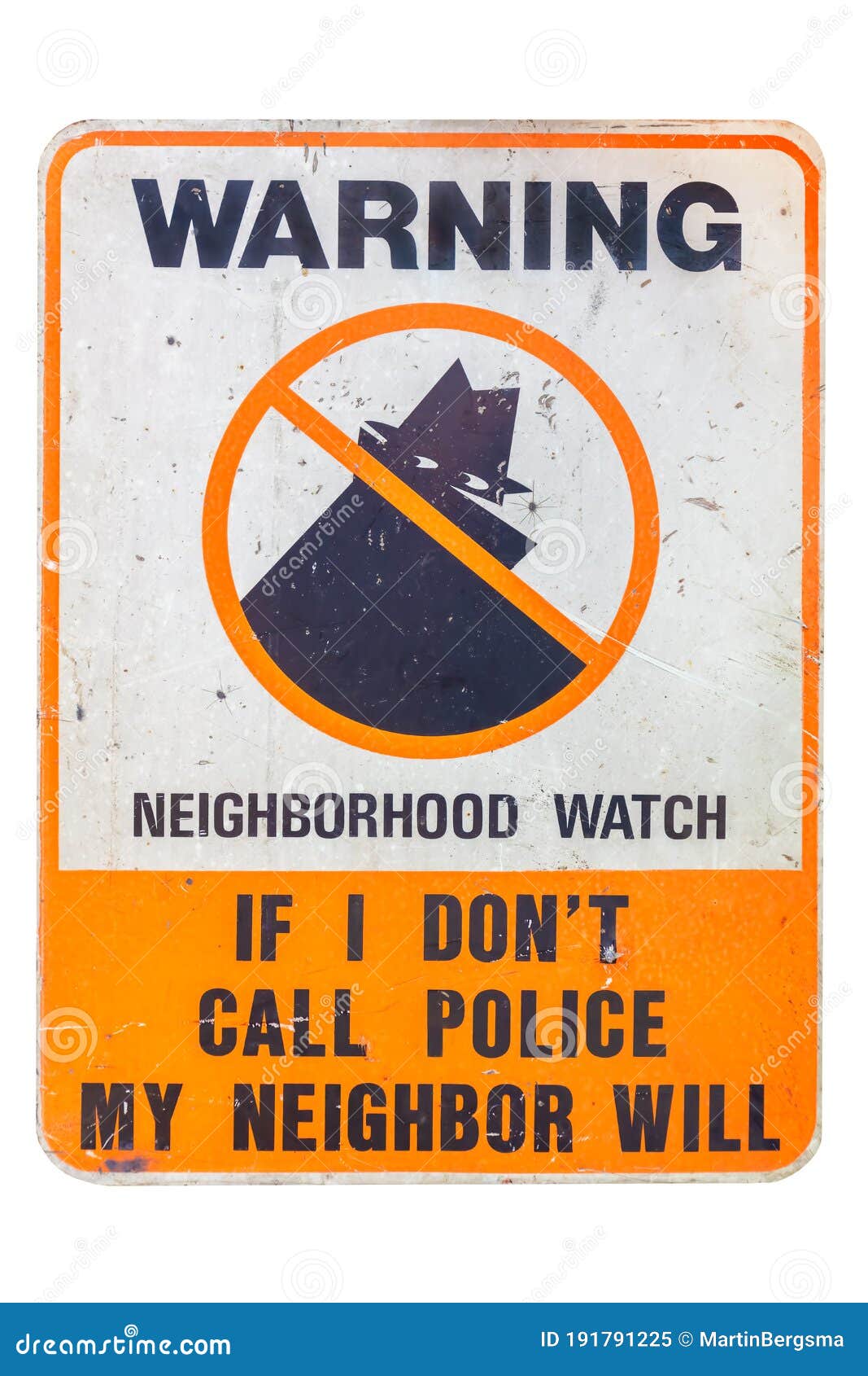 Neighborhood Crime Watch Police Warning Sign Stock Photos, 60% OFF