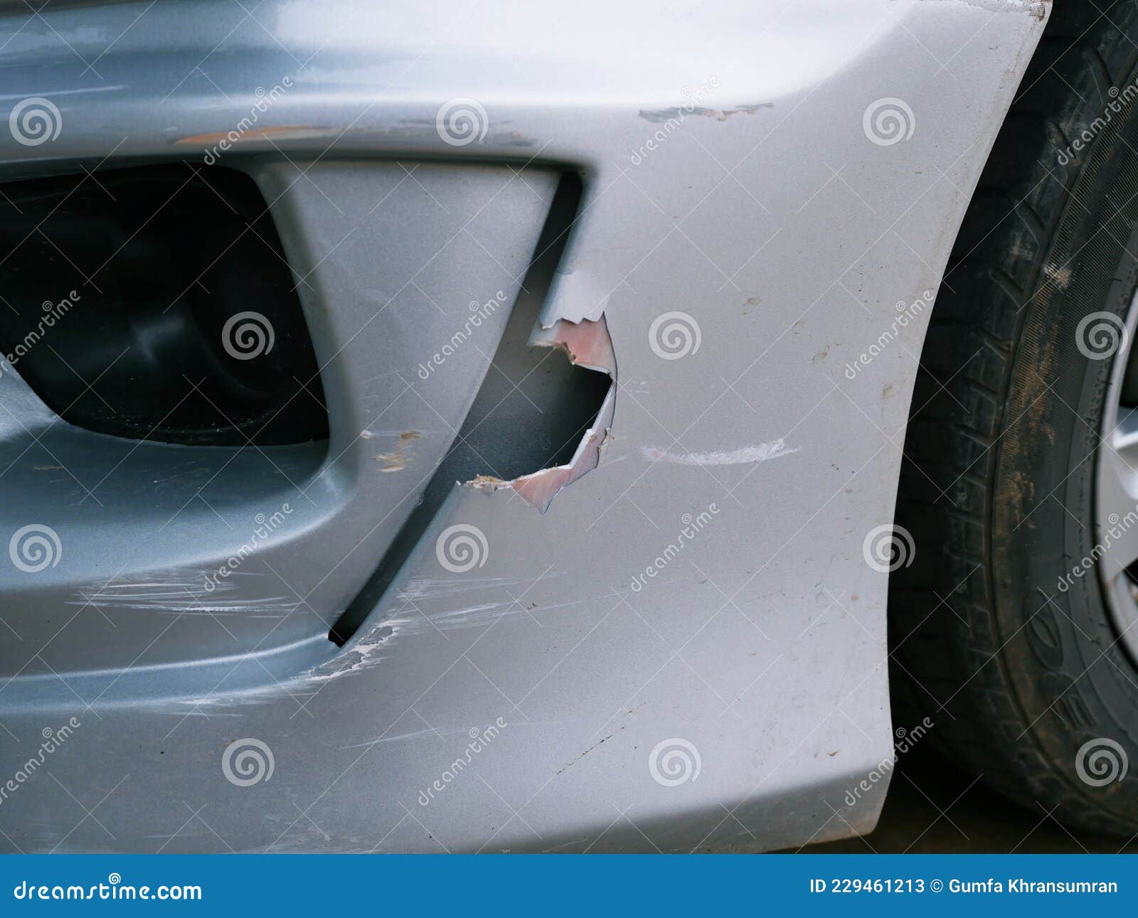 Scratches on the Car after . Stock Image Image of metal, accident