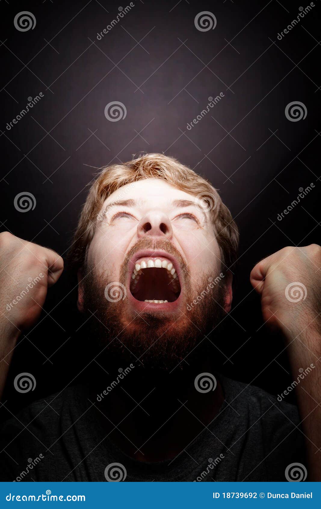 scream of rebellion - angry furios man