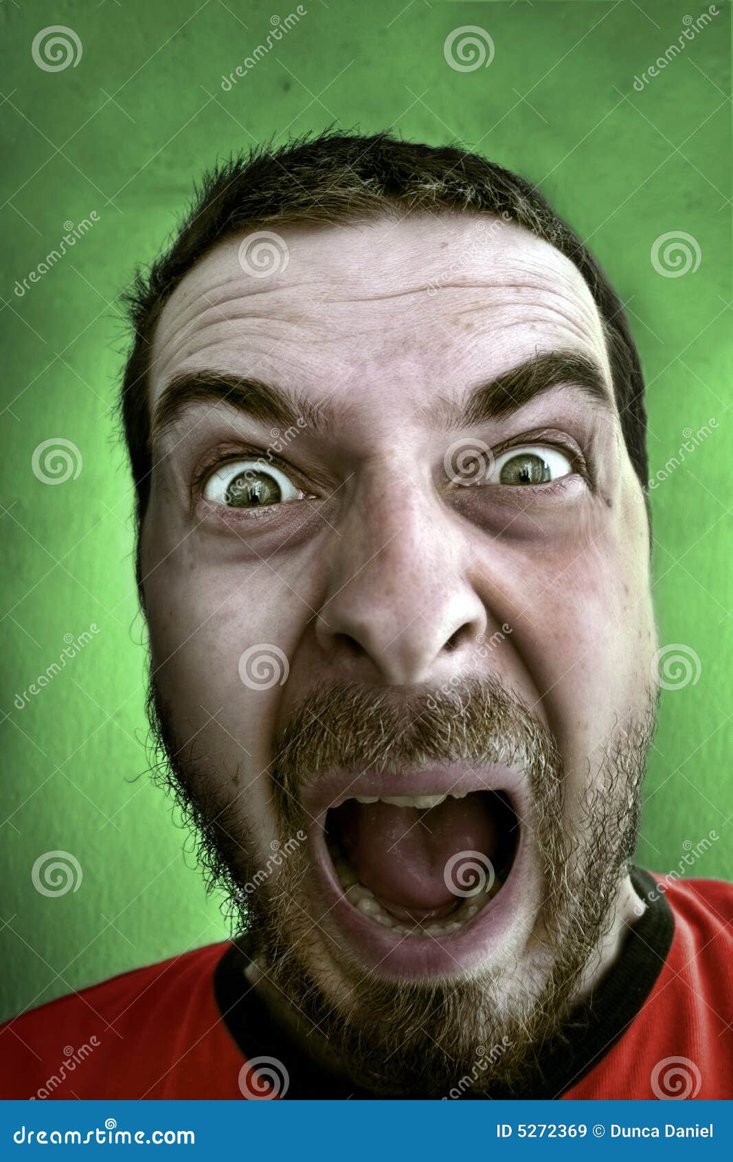 Scary screaming face Stock Photo - Alamy