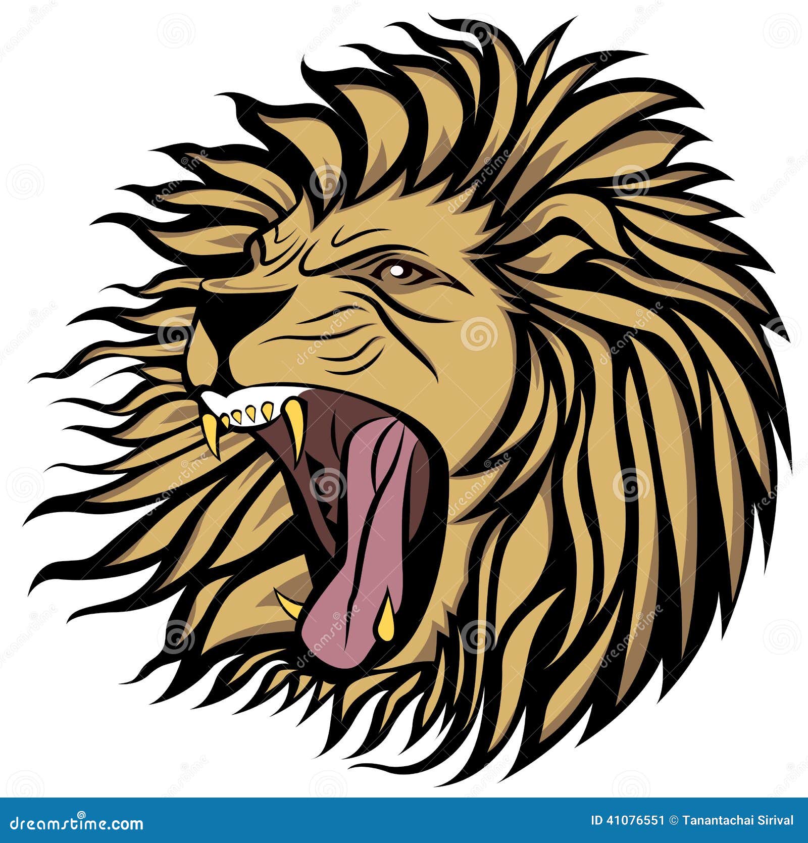 Screaming lion vector stock vector Illustration of Screaming lion vector stock vector Illustration of