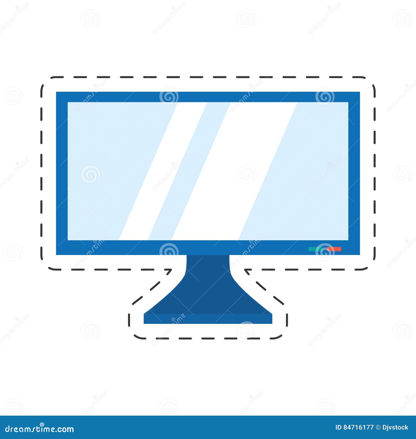 Screen Computer Display Equipment Stock Illustration Illustration of