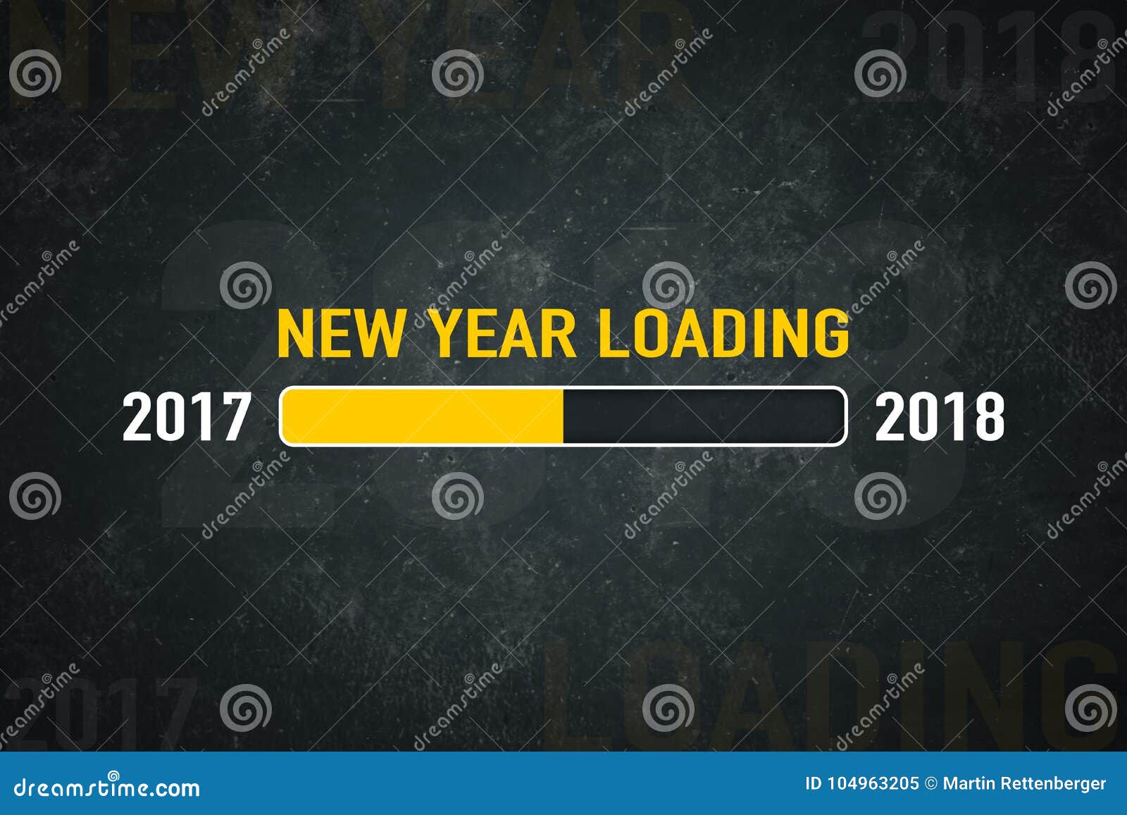 Screen New Year Loading 2018 Stock Illustration - Illustration of xmas ...