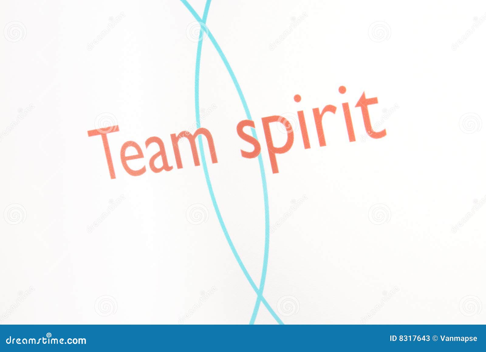 Screenshot of a Presentation Team Spirit Stock Illustration