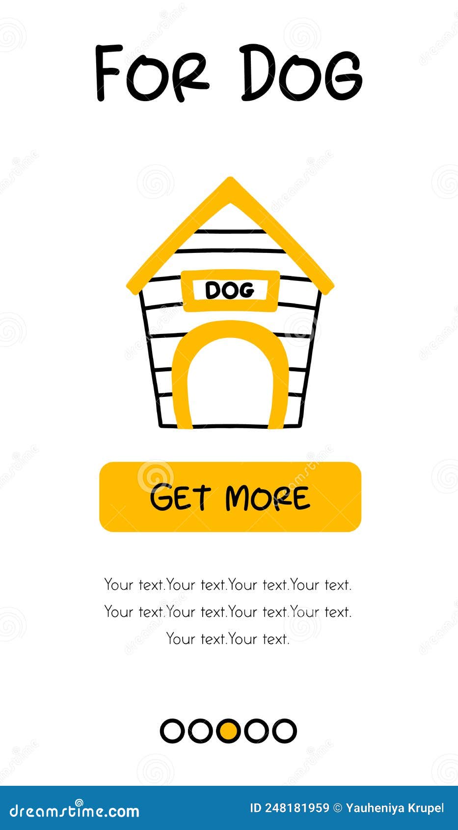 Screenshots of the Pet Store and Mobile Application Stock Illustration