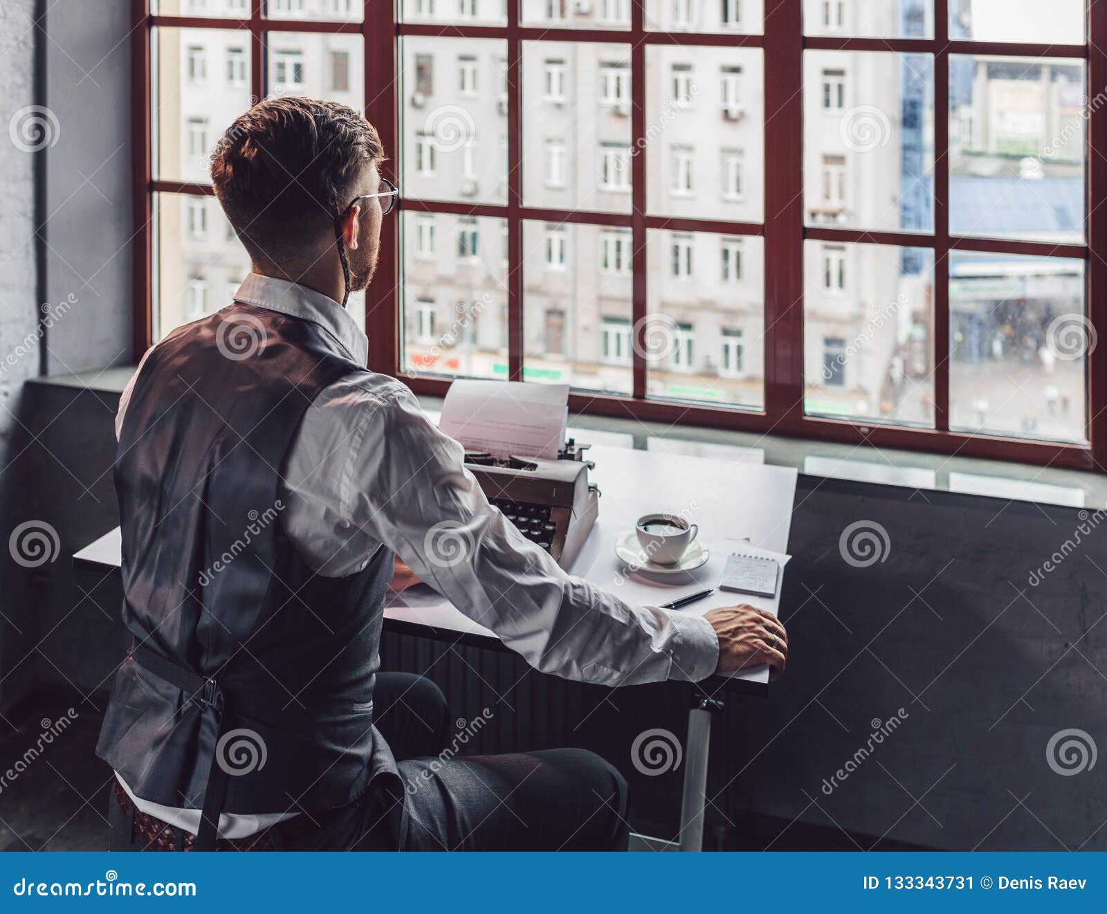 screenwriter by the window