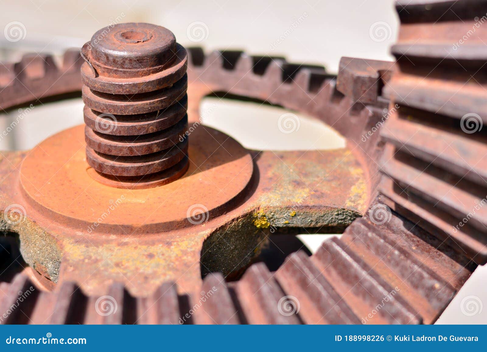 steel gears from an old mechanical device