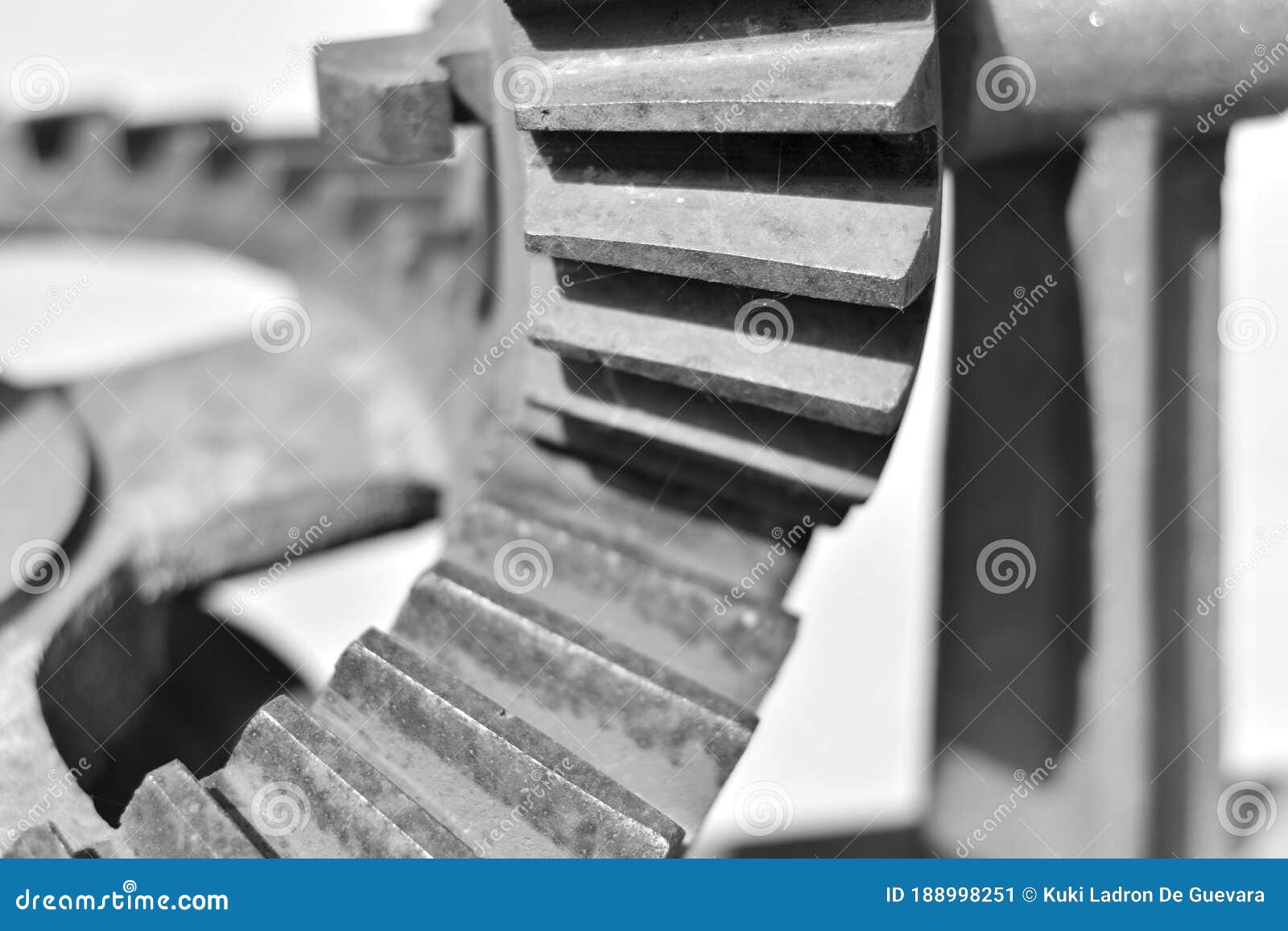 steel gears from an old mechanical device