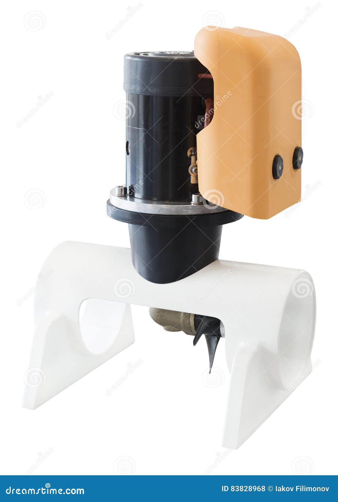 Propeller Isolated on White Background Stock Photo - Image of plate