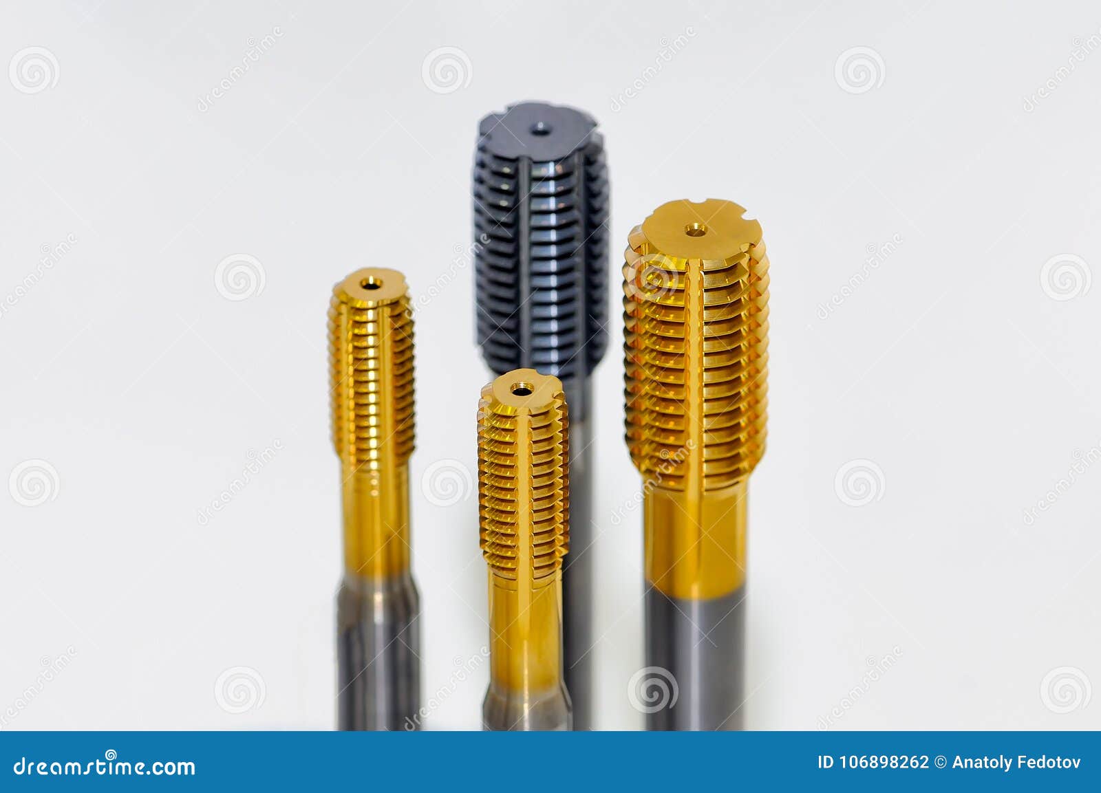 Taper taps cutting tool stock photo. Image of metalwork 106898262