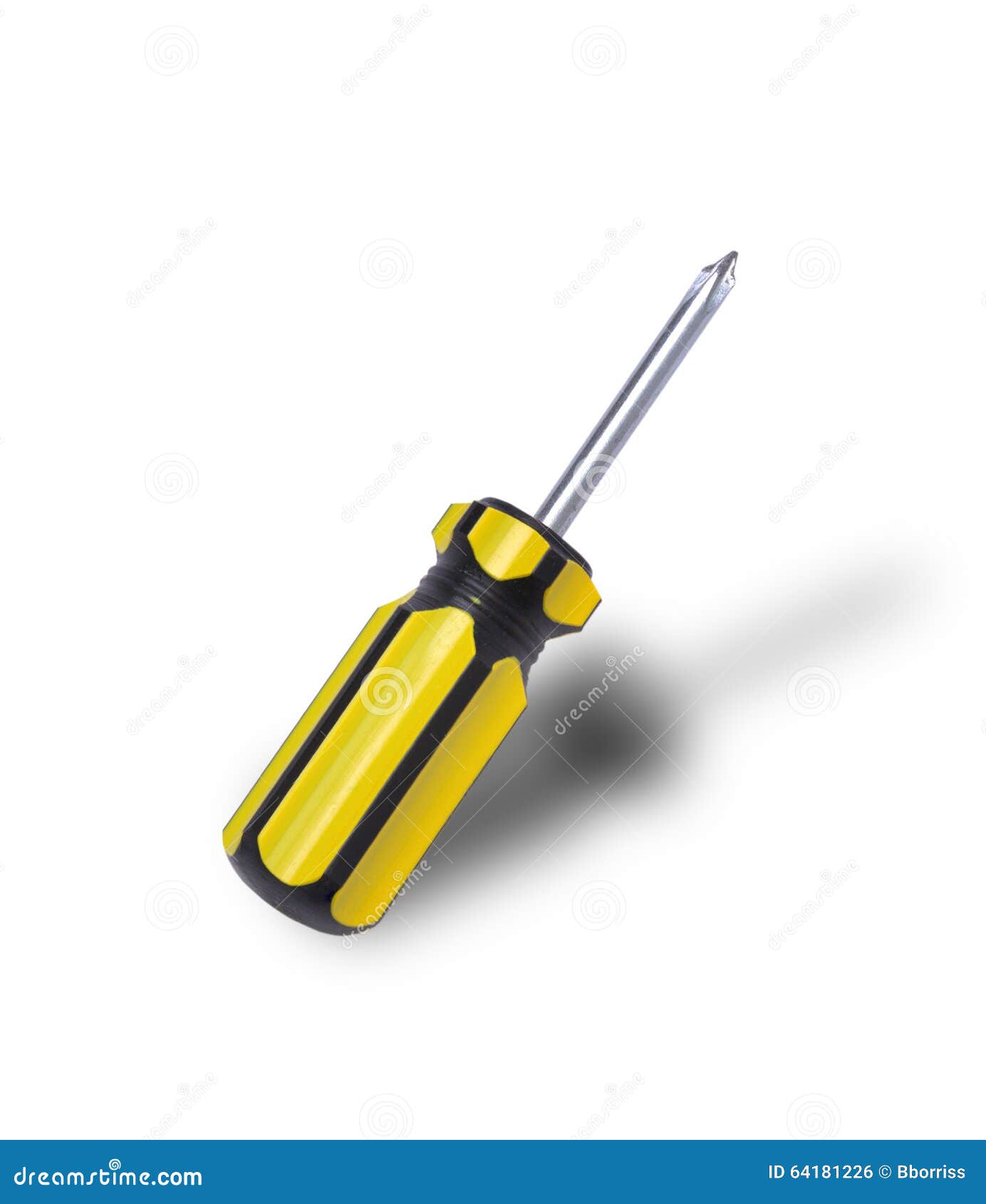 Screwdriver with Plastic Handle Stock Photo Image of improvement