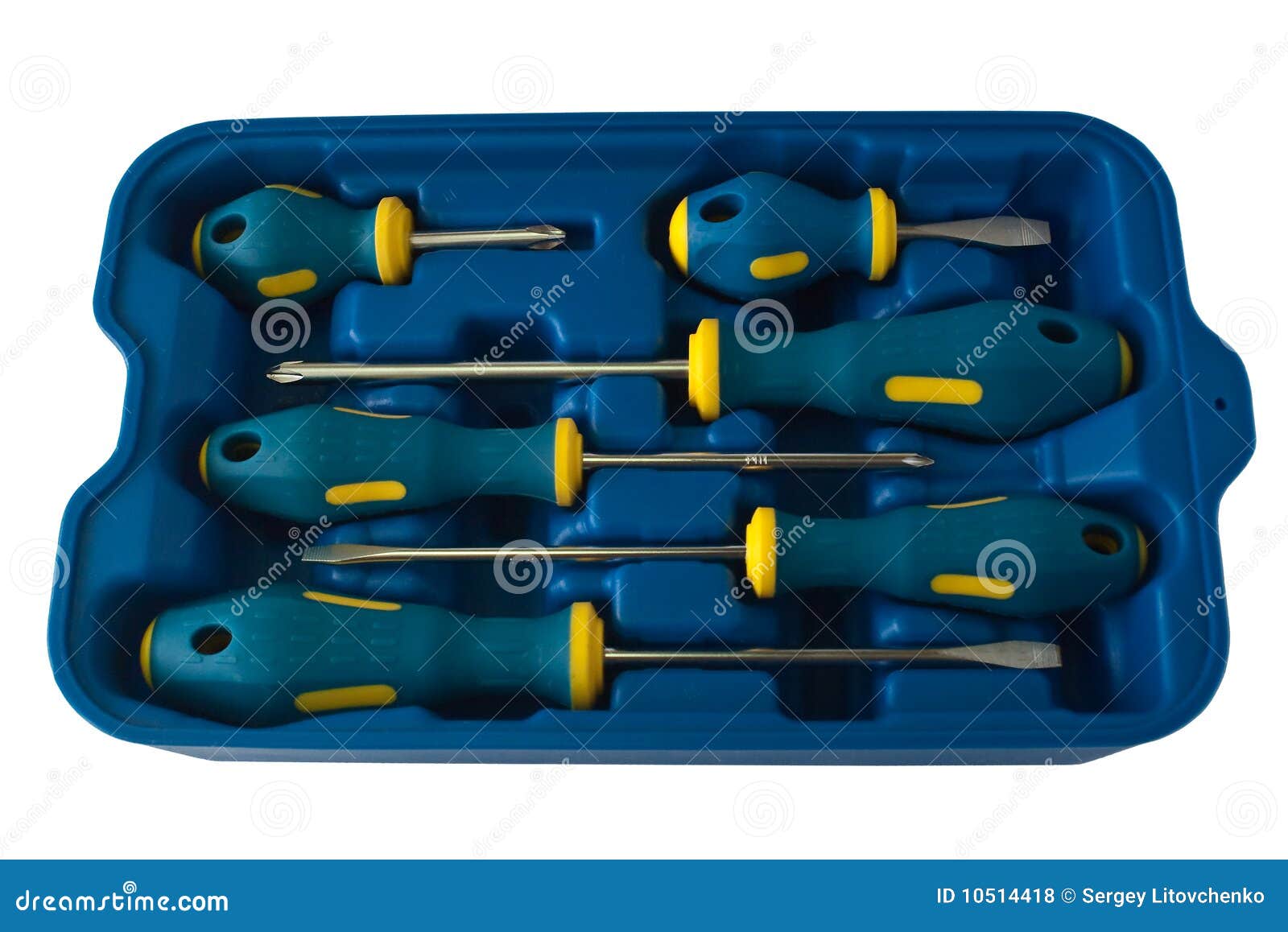 Screwdrivers box set stock photo. Image of steel 10514418