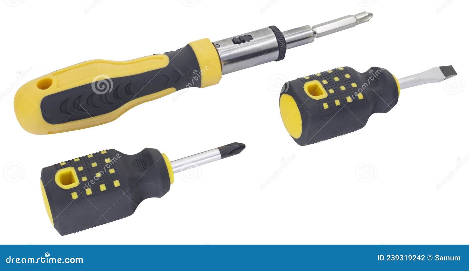 Screwdrivers Isolated on a White Stock Photo Image of carpentry