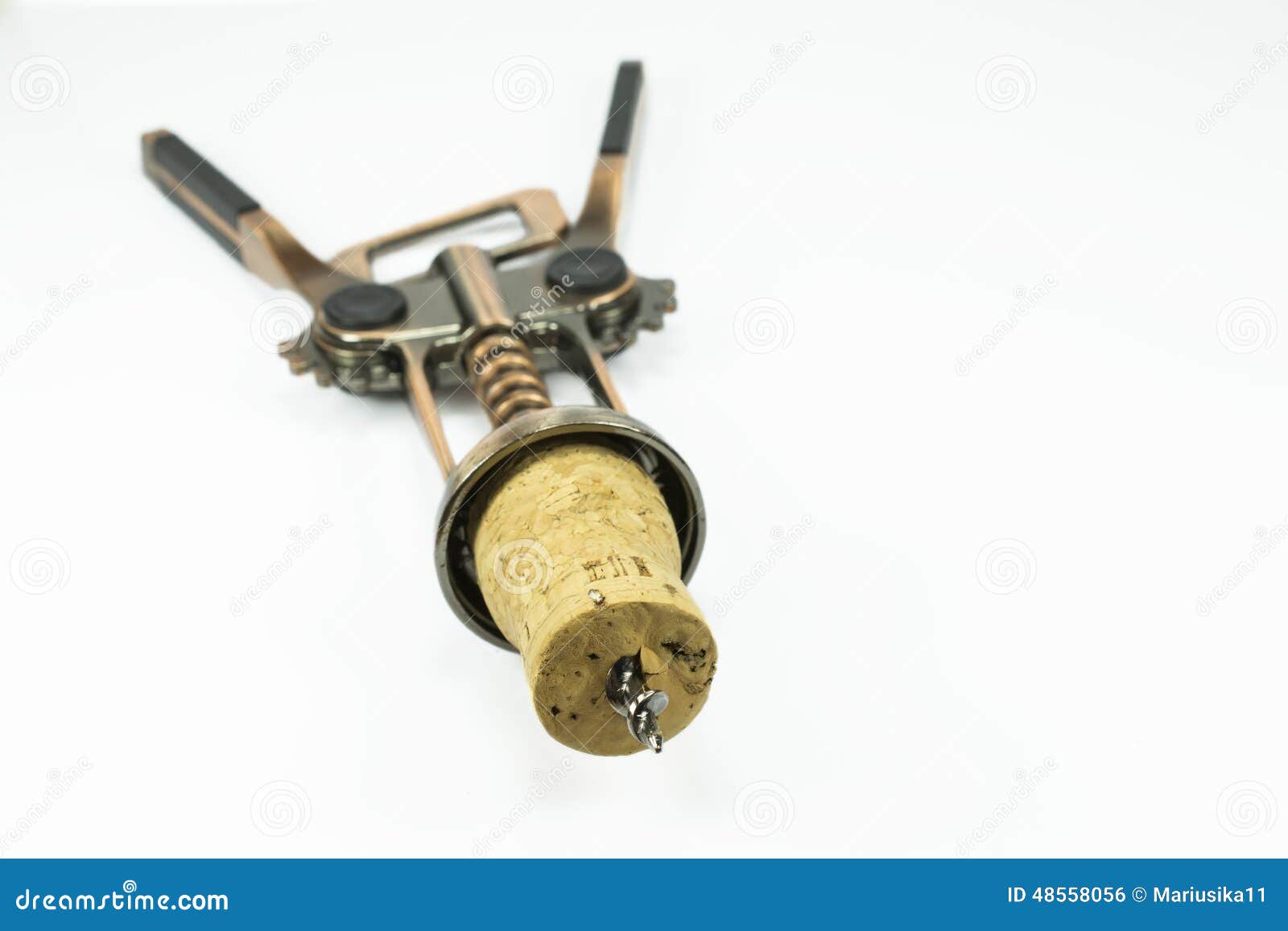 Screwing the cork stock photo. Image of spiral, arms 48558056