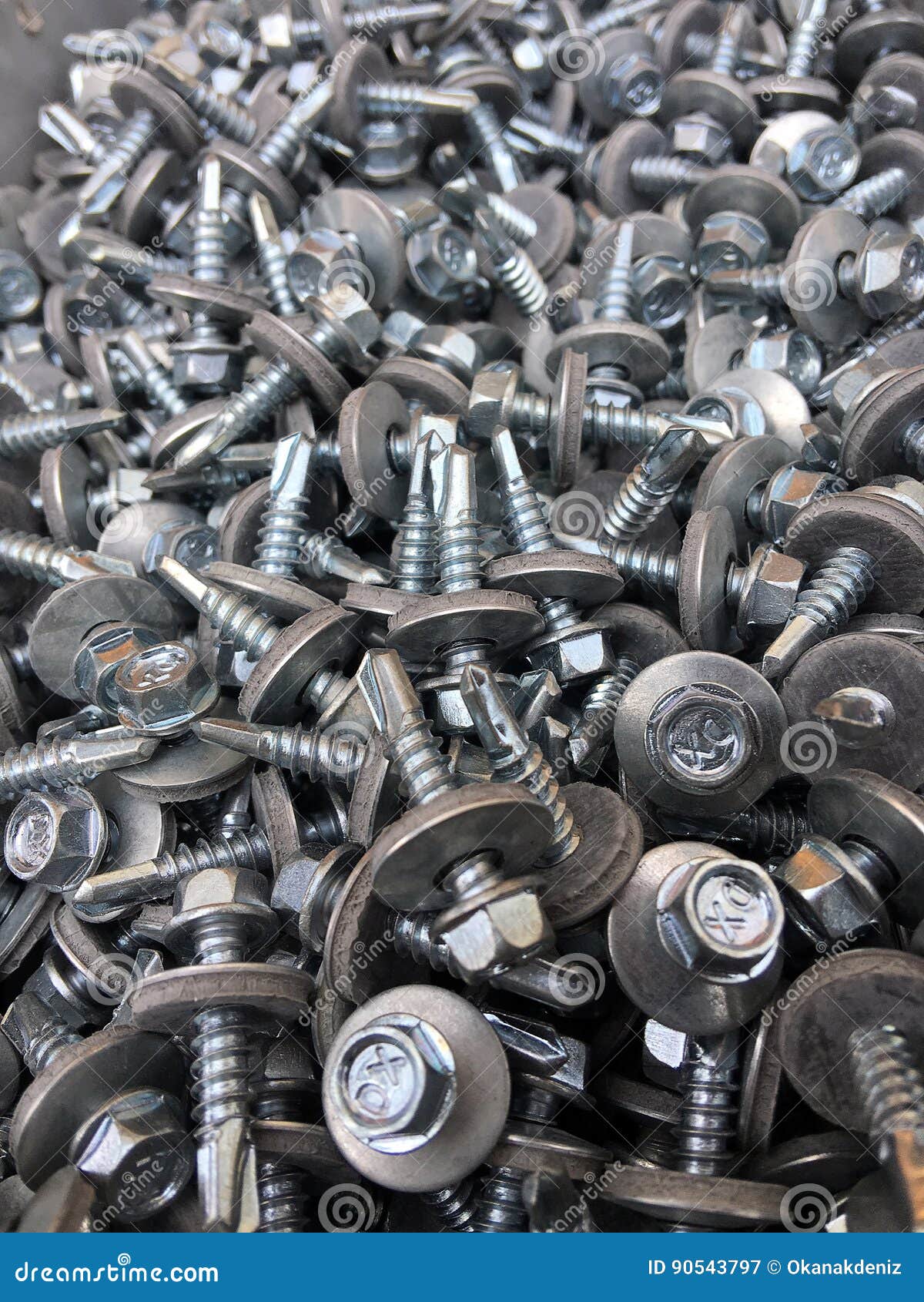 Screws and Nails in Tool Bag Stock Image Image of object, construction 90543797