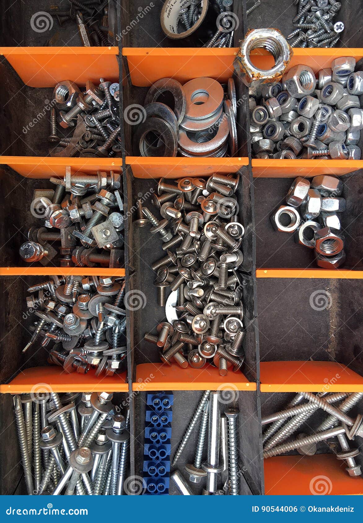 Screws and Nails in Tool Bag Stock Photo Image of object, engineering 90544006