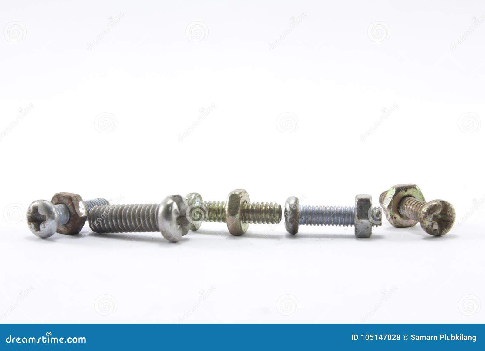 Screws, Nuts, Bolts and Nails Stock Photo Image of hardware, close