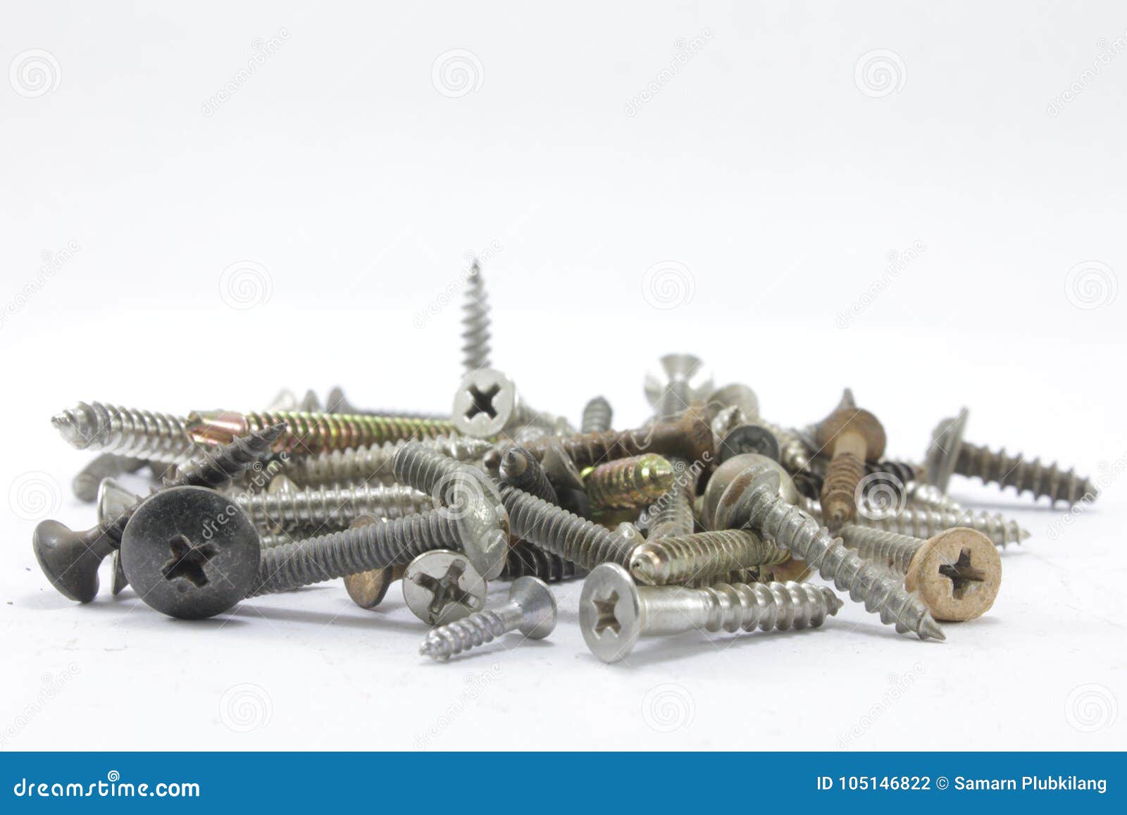 Screws, Nuts, Bolts and Nails Stock Photo Image of close, isolated