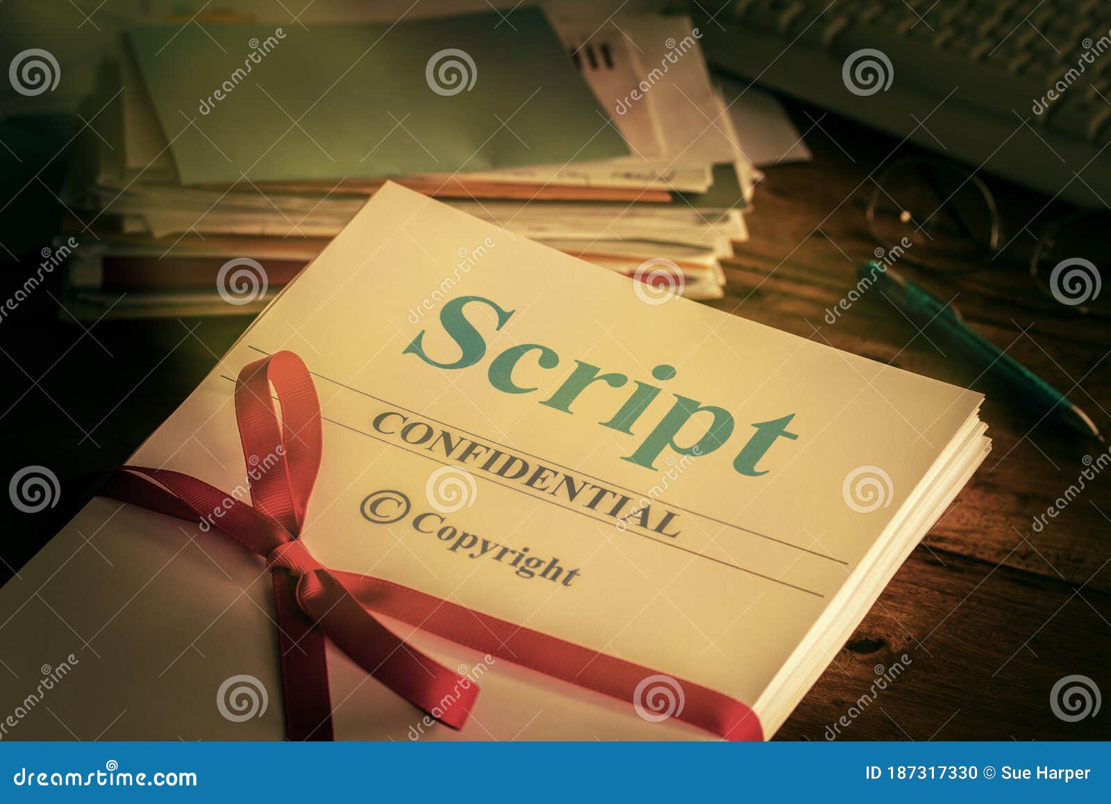 script old retro grunge screenplay manuscript proofread by author