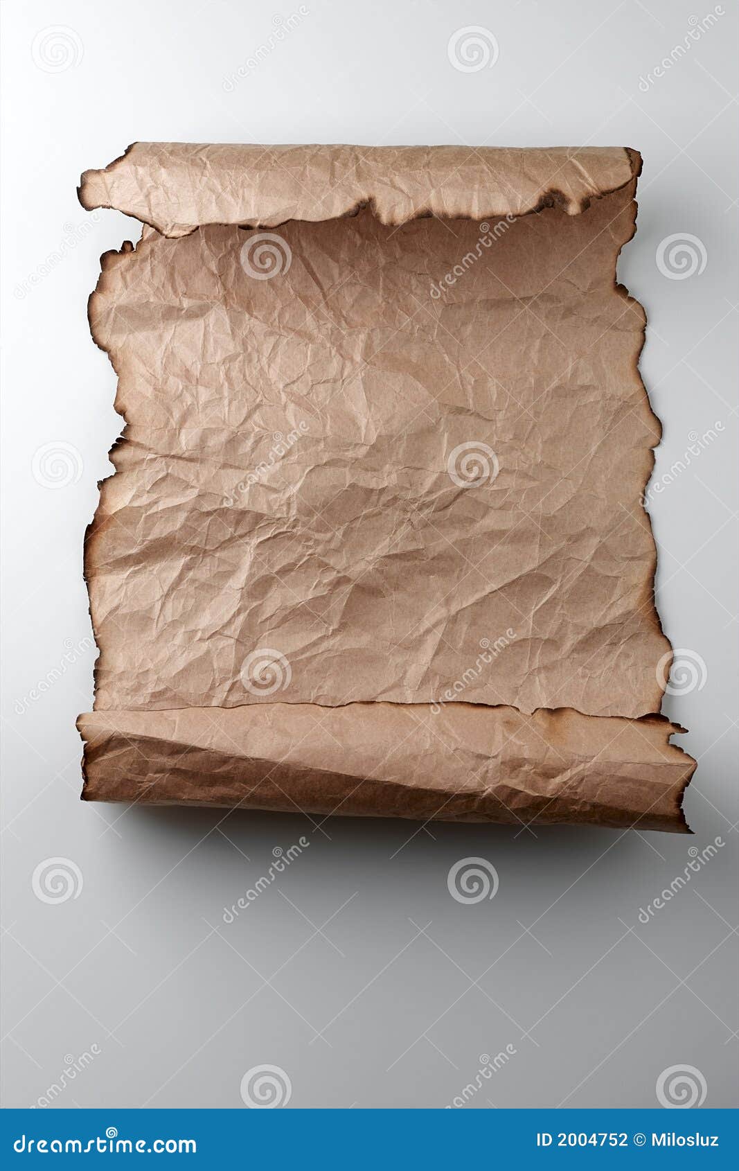 Scroll stock photo. Image of creased, parchment, roll 2004752