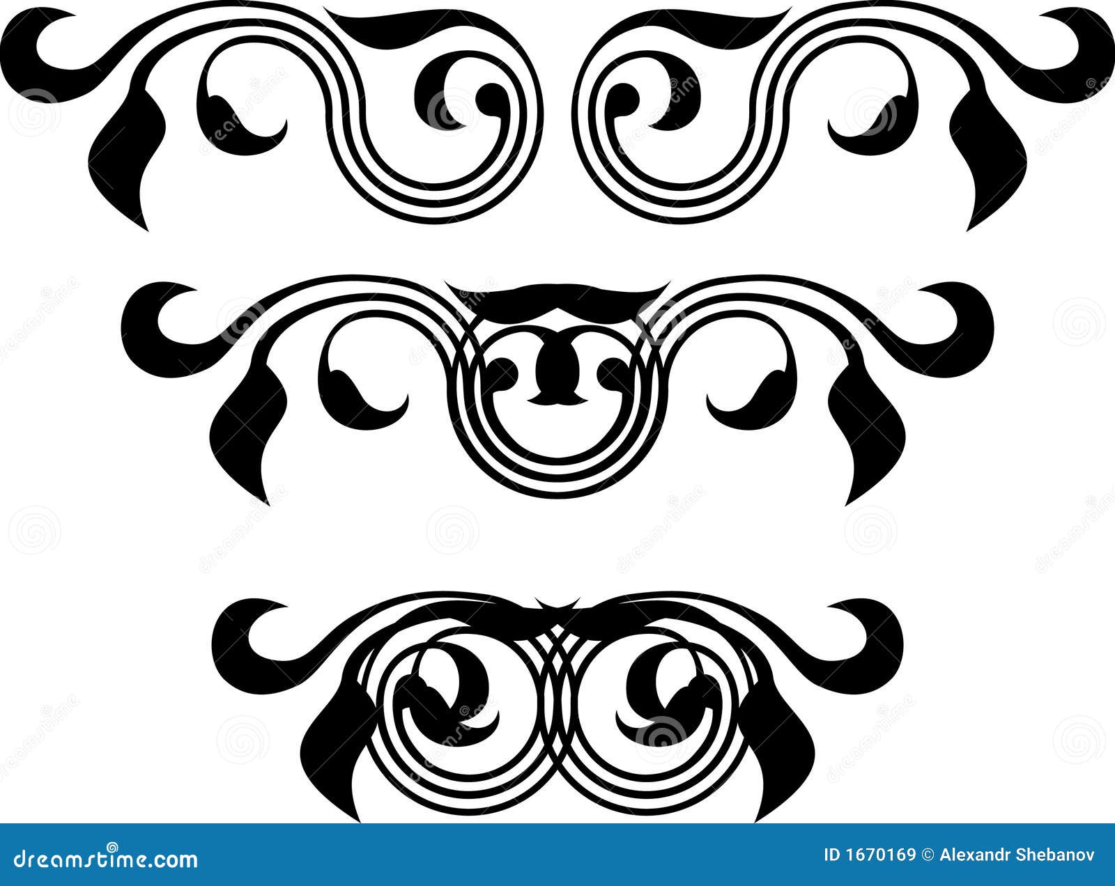 Scroll design stock vector. Illustration of gothic, filigree - 1670169