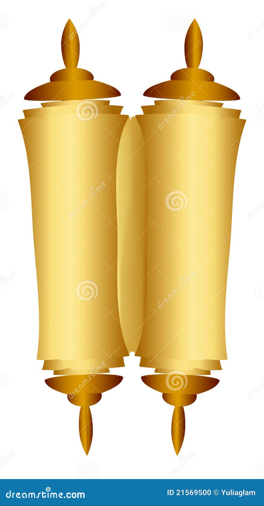 Scroll of the Law stock vector. Illustration of golden 21569500