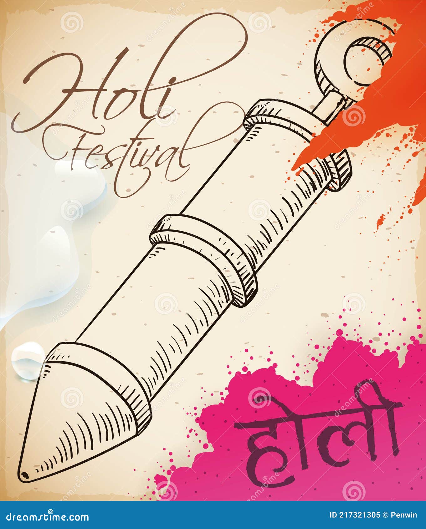 How To Draw Holi Festival Drawing|Holi Drawing|Easy Holi Drawing|ওরে ভাই  ফাগুন লেগেছে বনে বনে ড্রইং - YouTube