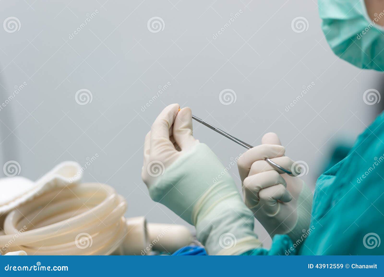 Scrub Nurse Preparing Tools for Operation Stock Image Image of nurse, care 43912559
