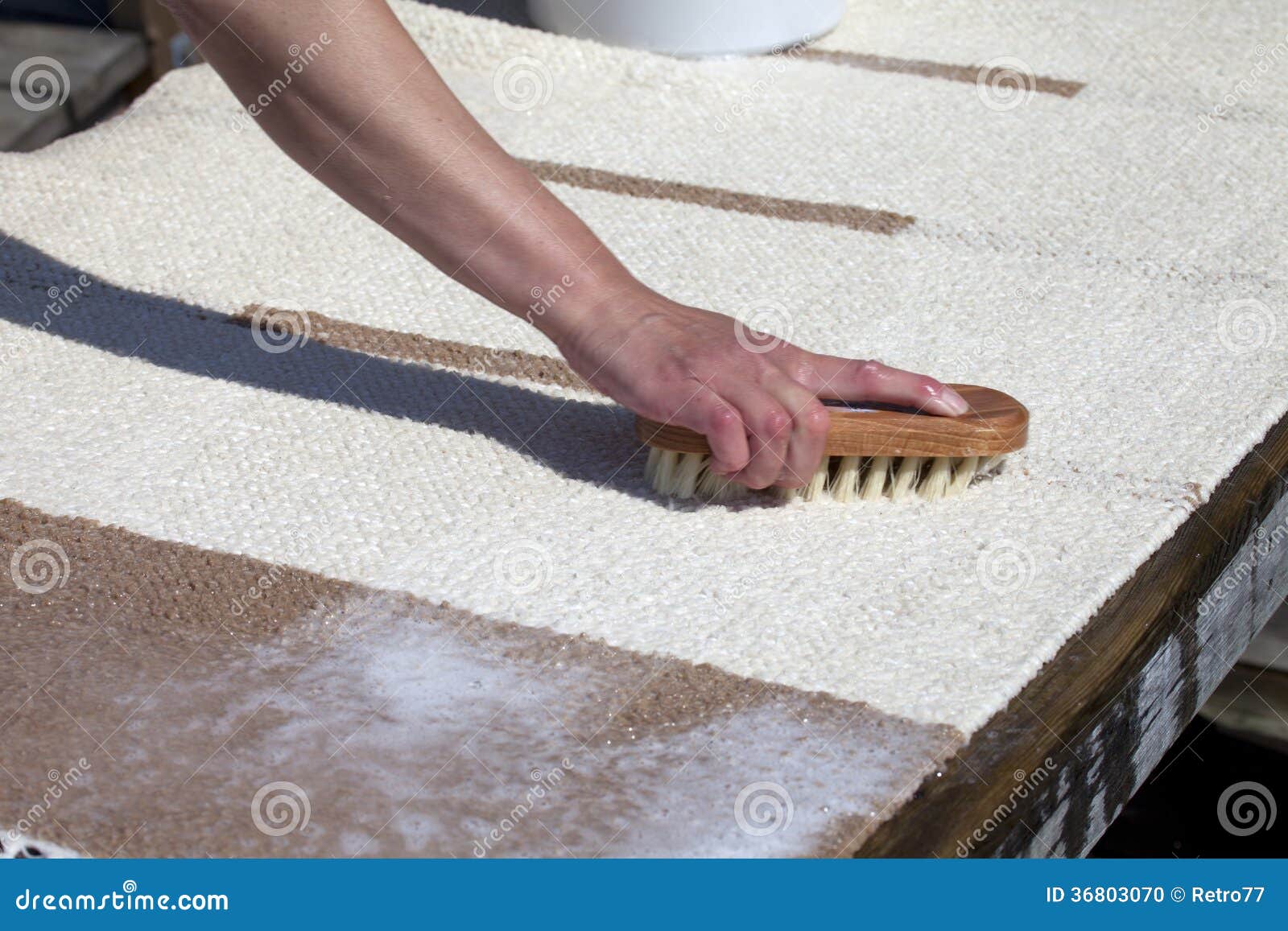 Scrubbing carpet stock photo. Image of handle, word, cleaning 36803070