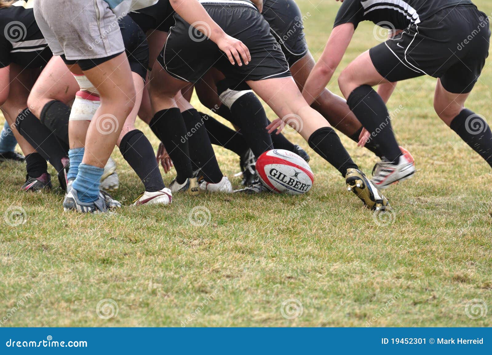 A Scrum in a Women S College Rugby Match Editorial Photo Image of