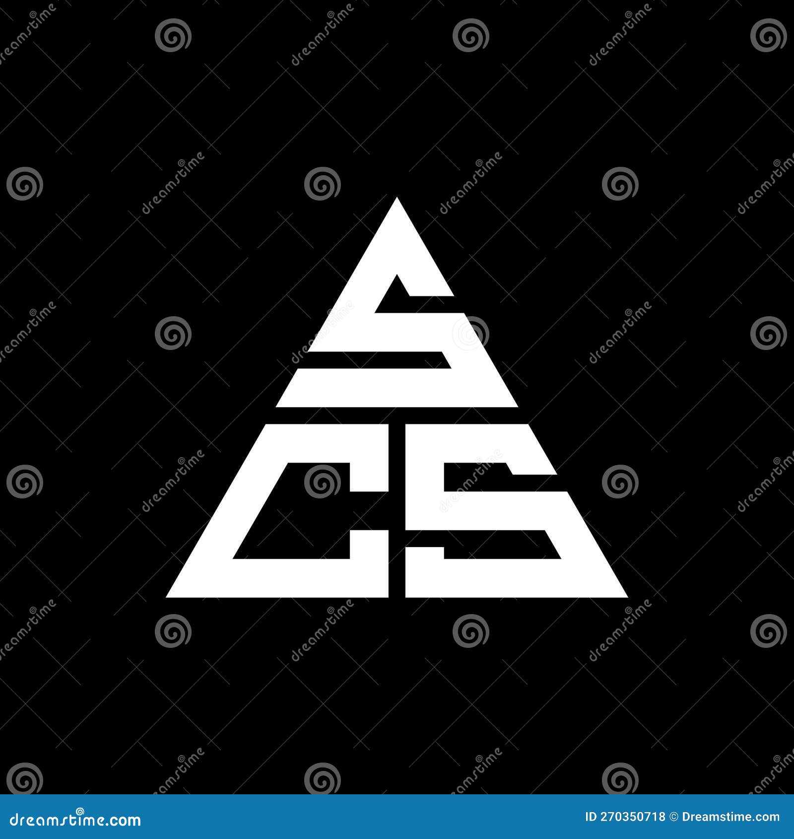 scs triangle letter logo  with triangle . scs triangle logo  monogram. scs triangle  logo template with red