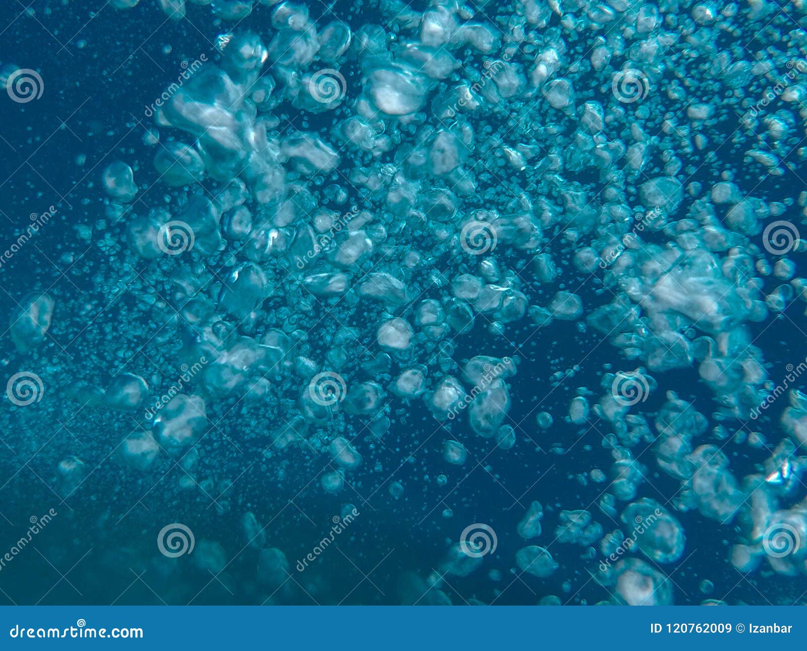 Diver Bubbles in a Cave Underwater Stock Image Image of life, human