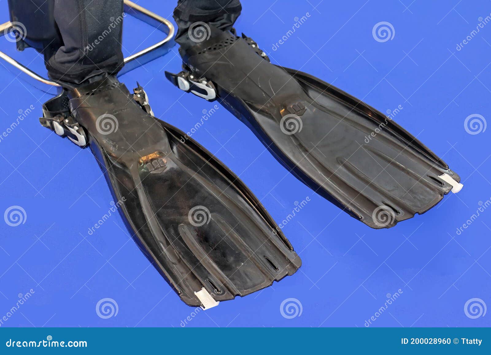 Scuba Diving Equipment Fins Stock Photo Image of diver, leisure