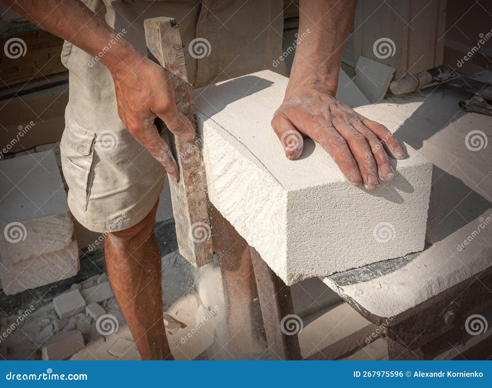 the sculptor`s hands