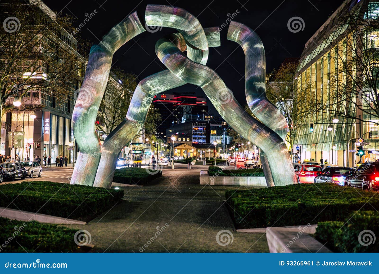 Sculpture Berlin, Germany editorial photo. Image of tauentzienstraae