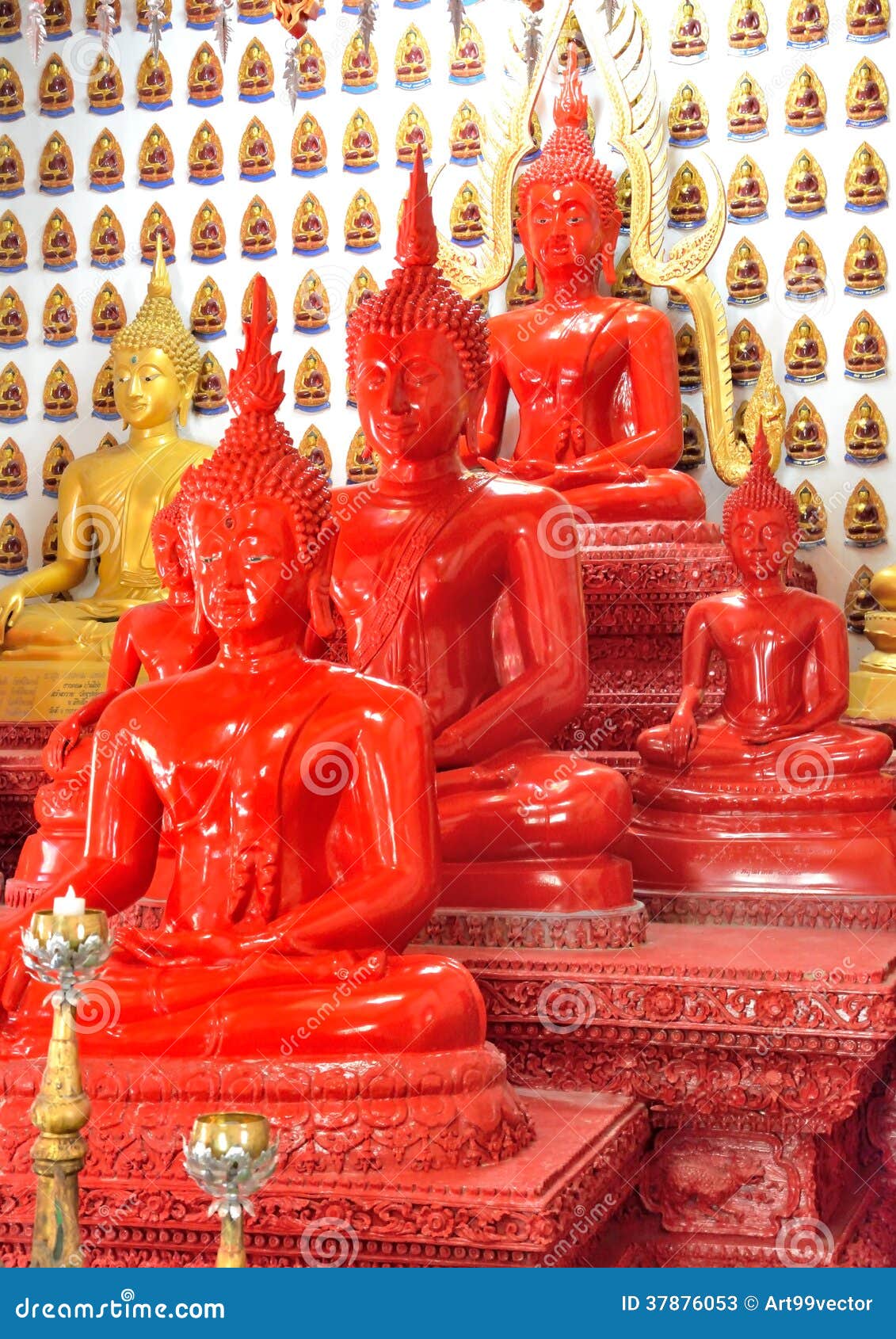Sculpture buddha red stock image. Image of religious 37876053