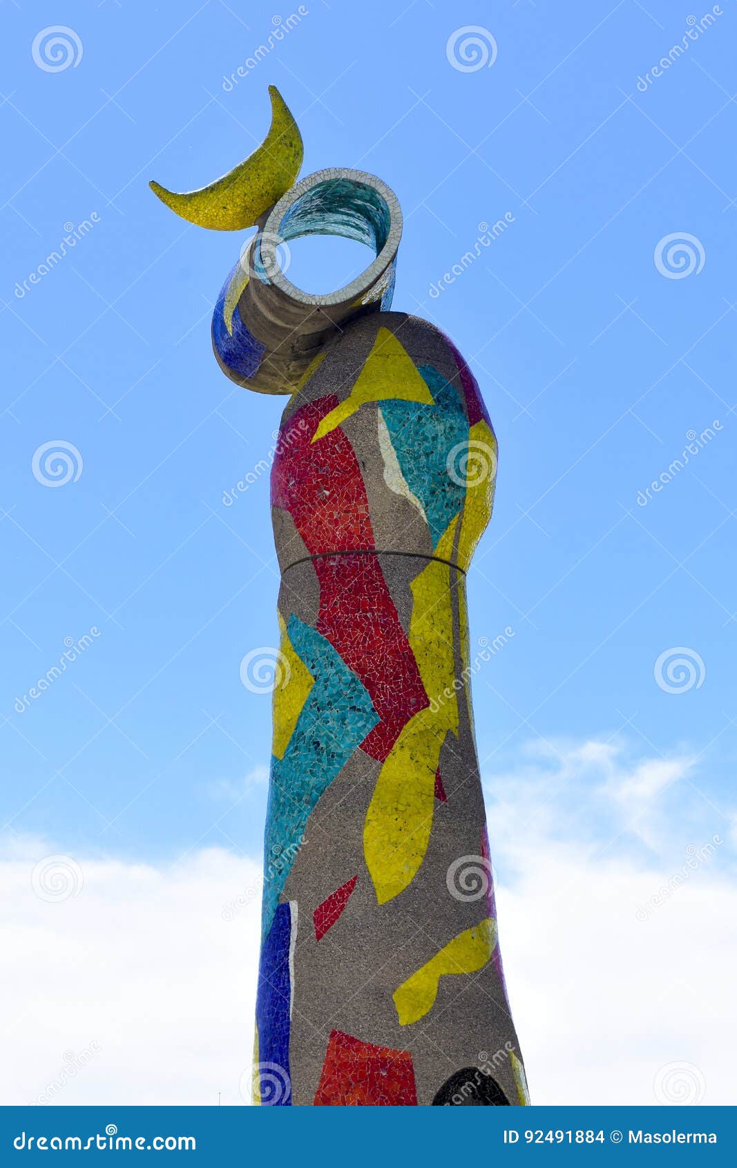sculpture dona i ocell, woman and bird, ed by artist joan miro.