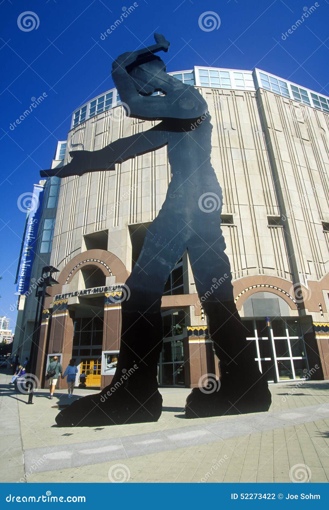 Sculpture in Front of Seattle Art Museum, Seattle, WA Editorial