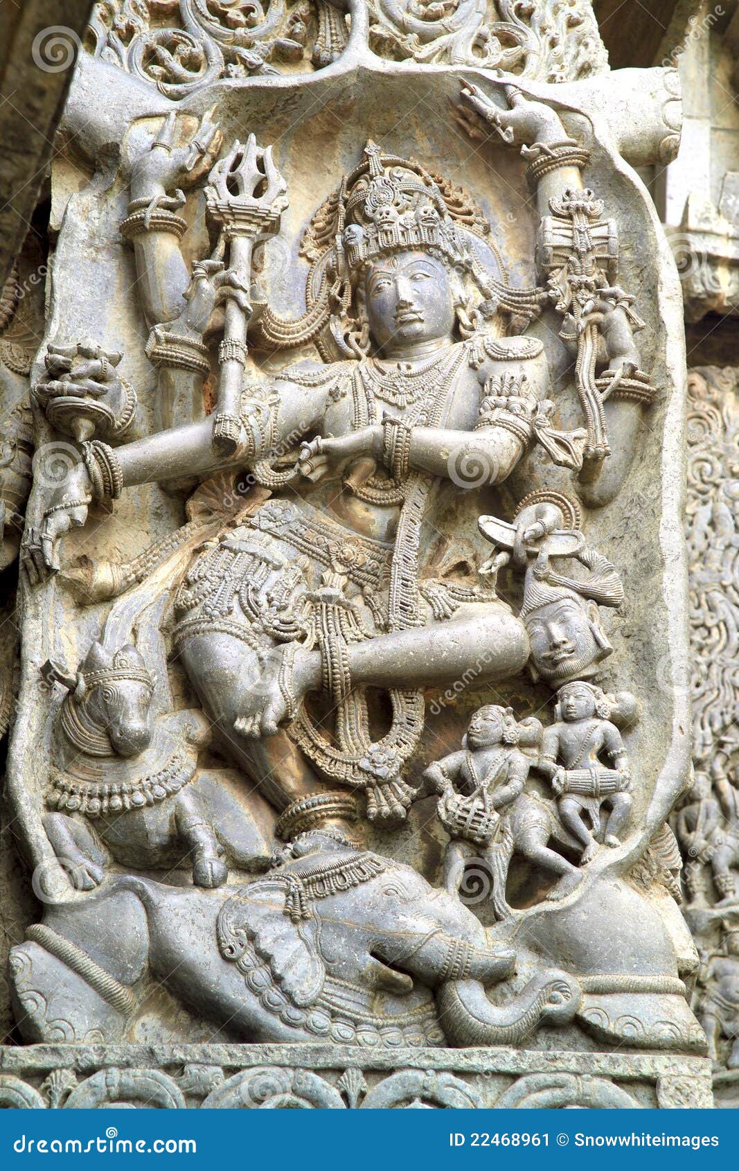 Sculpture at Halebid, Karnataka, India Stock Image Image of vertical