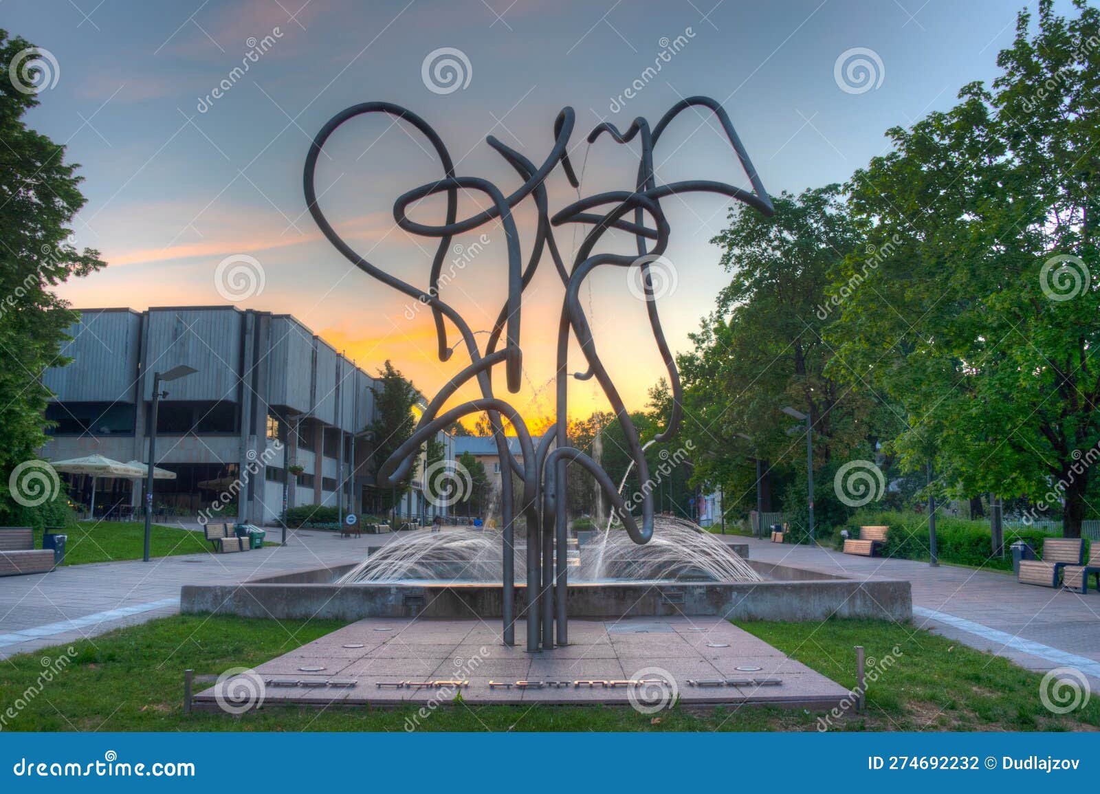 sculpture of juri lotman in tartu, estonia
