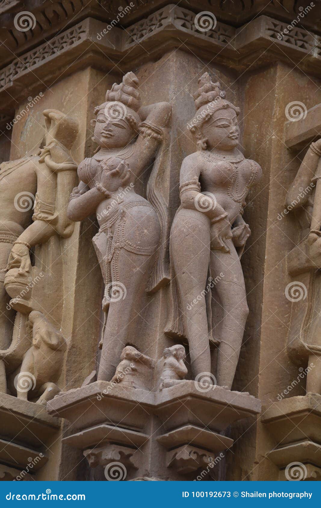 Kandariya Mahadeva Temple, Khajuraho, India Stock Image - Image of ...