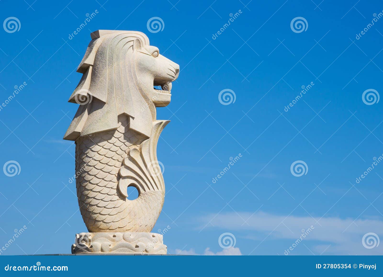 Sculpture lion fish stock photo. Image of place, modern 27805354