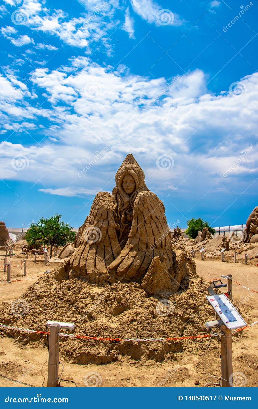 Sculpture Made of Sand in the Sand Sculpture Museum in Antalya